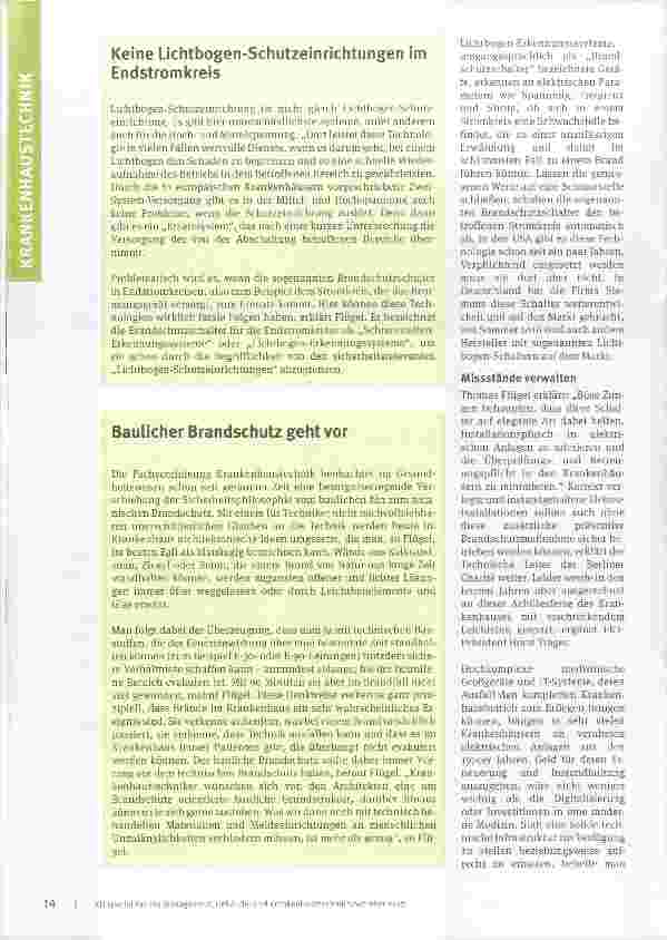 Vorschauseite 2: Regulieren wir uns zu Tode? Norm zum verpflichtenden Einsatz von Brandschutzschaltern