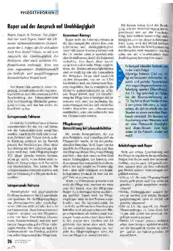 Vorschauseite 1: Roper und der Anspruch auf Unabhängigkeit