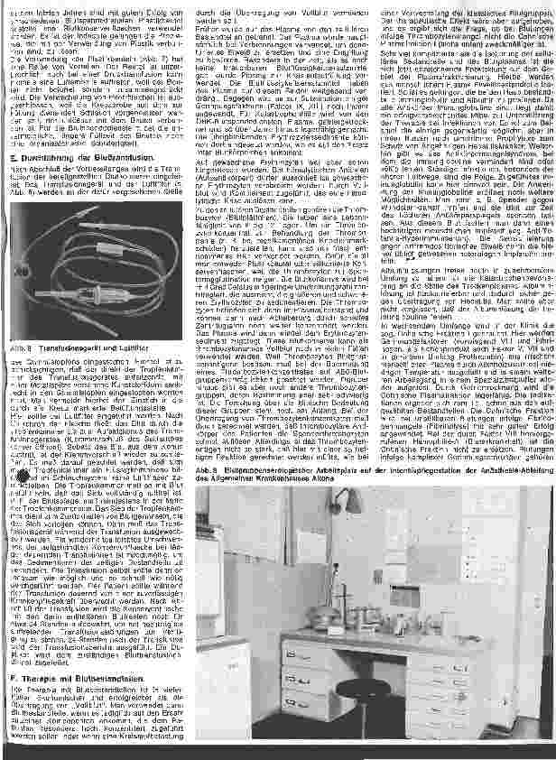 Vorschauseite 4: Ausbildung und Aufgaben der Schwester auf Intensivpflegeabteilungen 15. Folge: Bluttransfusionen
