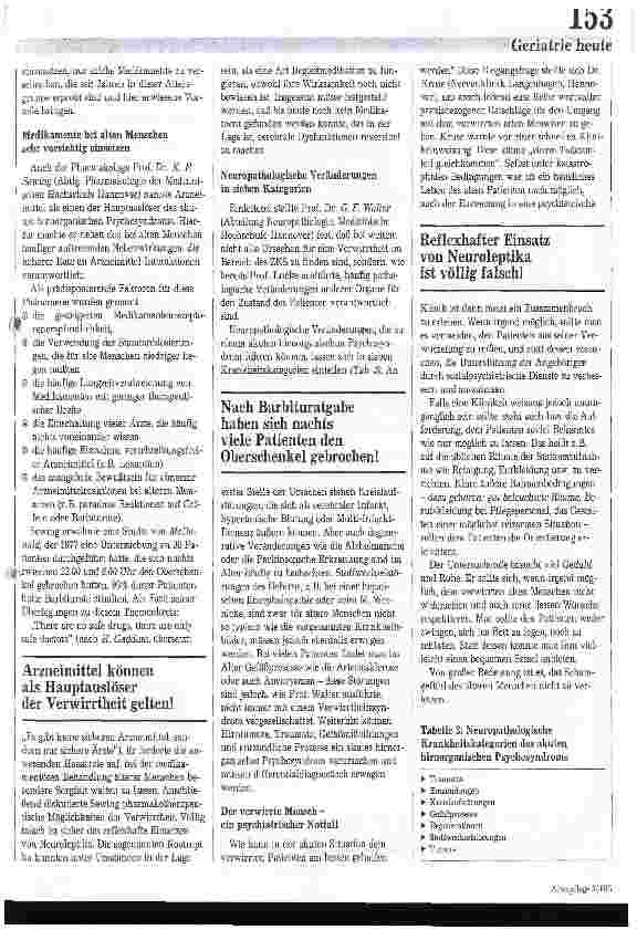 Vorschauseite 2: Sorgfältige Diagnostik statt Abklassifizierung / 2.Hannoversches Geriatrie-Symposium am 17.1.1987