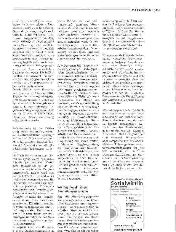 Vorschauseite 2: Zulage oder Zumutung? - das Leistungsentgelt nach TVöD