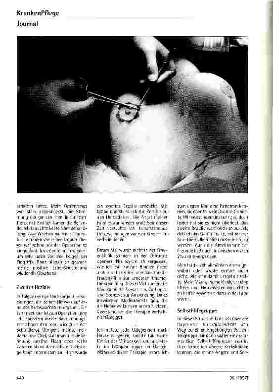 Vorschauseite 4: Leben mit Krebs Chronik meiner Erkrankung