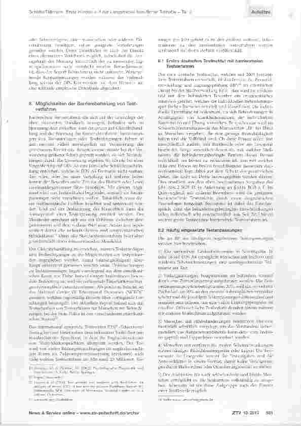 Vorschauseite 5: Erste Hürden auf der Langstrecke beruflicher Teilhabe: Interdisziplinäre Betrachtung von Eignungstests und Auswahlverfahren für Menschen mit Behinderungen - Teil 2
