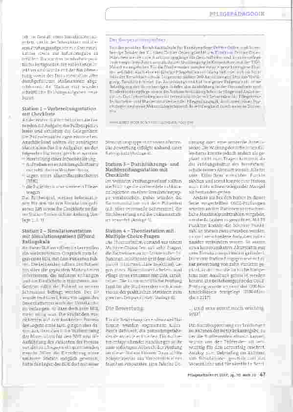 Vorschauseite 2: Das Prüfungsformat OSCE (Teil 6) Infusionen mit Zusatz, Injektion (s. c. / i. m. ), Legen eines Blasenkatheters