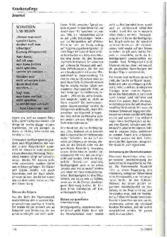 Vorschauseite 2: Bedeutungen des Krankseins Von der Ausflucht bis zum existentiellen Einschnitt