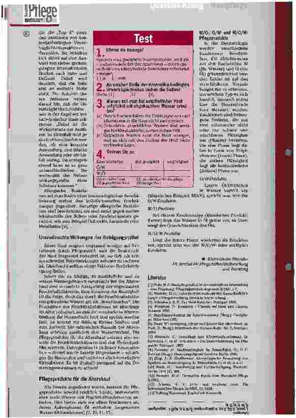 Vorschauseite 4: Haut und Hautpflege Teil 2: Sauber durch Seifen oder Syndets?