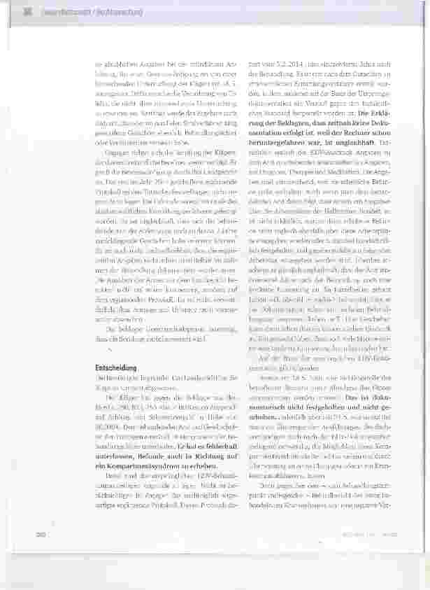 Vorschauseite 2: Übersehen eines Kompartmentsyndroms bei der hausärztlichen Nachsorge