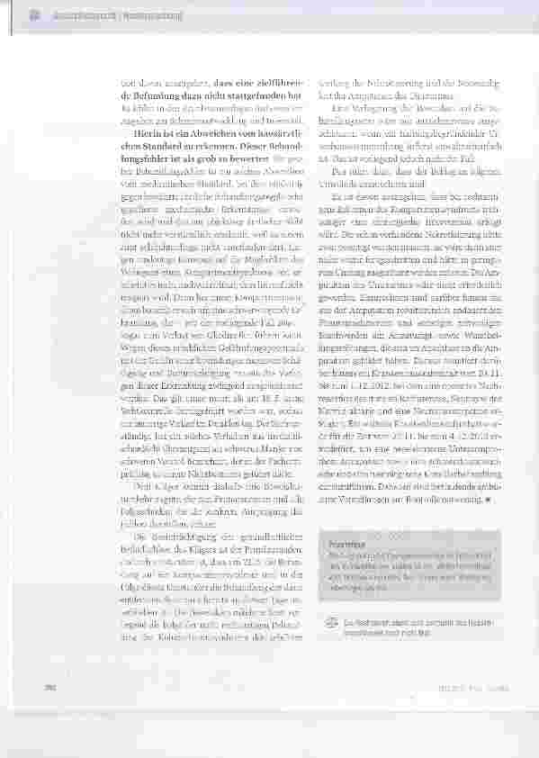 Vorschauseite 4: Übersehen eines Kompartmentsyndroms bei der hausärztlichen Nachsorge
