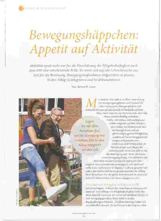 Vorschauseite 1: Bewegungshäppchen: Appetit auf Aktivität