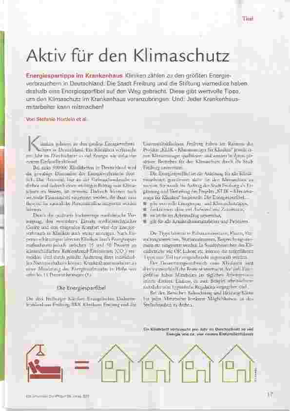 Vorschauseite 2: Aktiv für den Klimaschutz