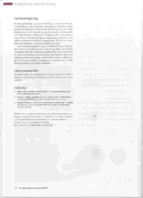 Vorschauseite 3: Arbeitserleichterung durch technische Innovationen