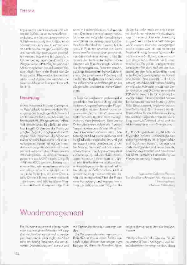 Vorschauseite 4: SPEZIALISIERUNGEN IN DER PFLEGE