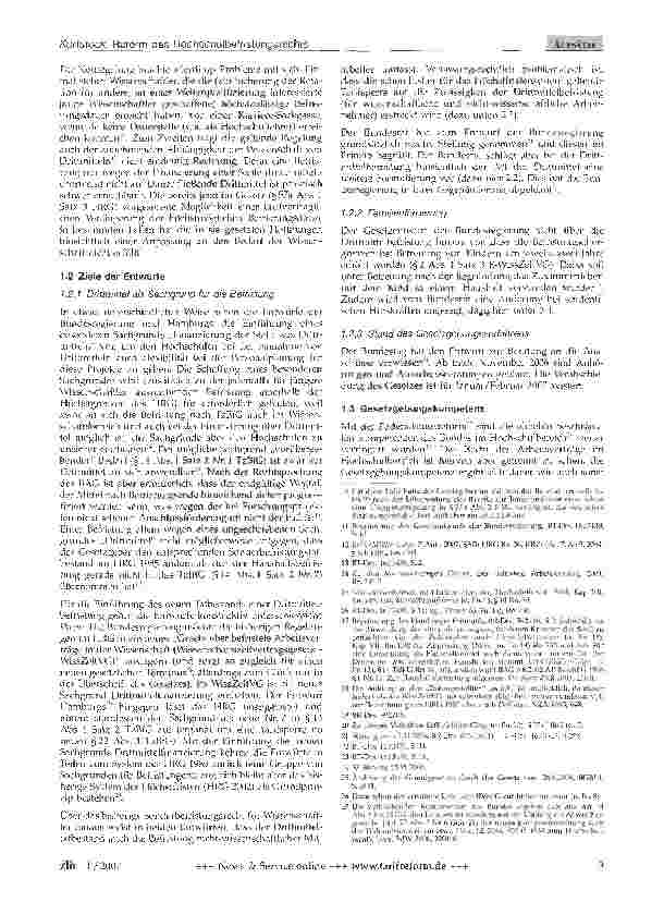 Vorschauseite 2: Reform des Hochschulbefristungsrechts - Entwurf eines Wissenschaftszeitvertragsgesetzes