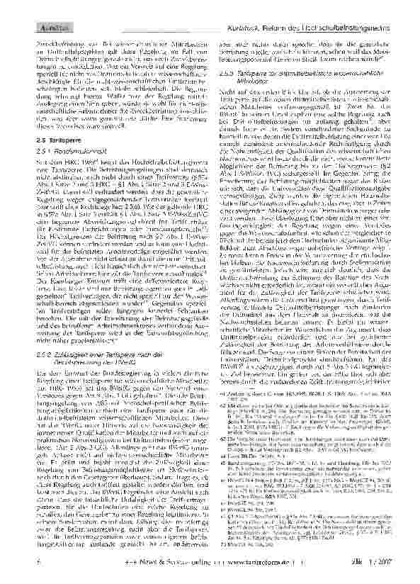 Vorschauseite 5: Reform des Hochschulbefristungsrechts - Entwurf eines Wissenschaftszeitvertragsgesetzes
