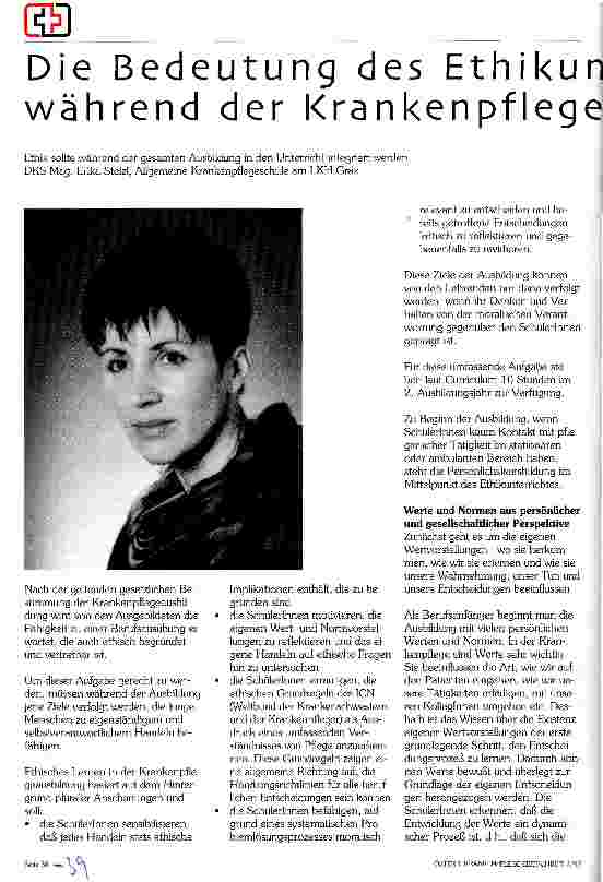 Vorschauseite 1: Die Bedeutung des Ethikunterrichtes während der Krankenpflegeausbildung