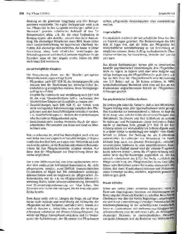 Vorschauseite 4: Die Pflegeversicherung in der Psychiatrie