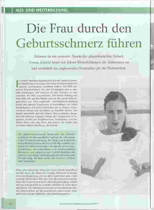 Vorschauseite 1: Die Frau durch den Geburtsschmerz führen