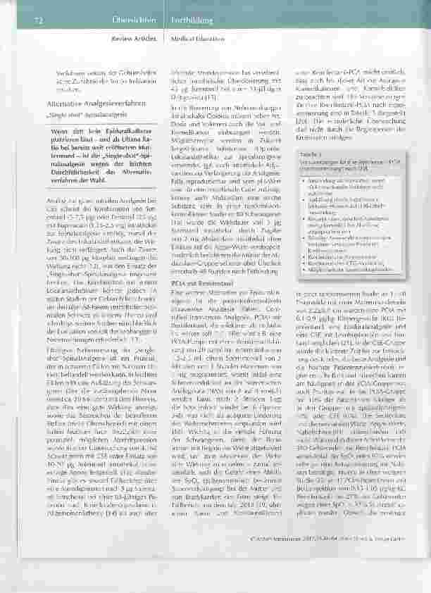 Vorschauseite 6: Analgesie und Anästhesie in der Geburtshilfe