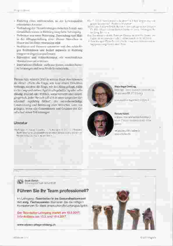 Vorschauseite 5: Für ein sicheres und würdevolles Altern