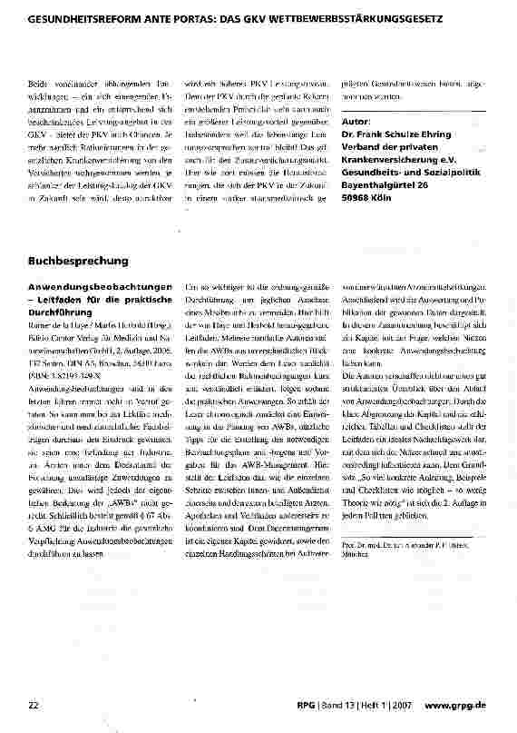 Vorschauseite 3: Quo vadis PKV?