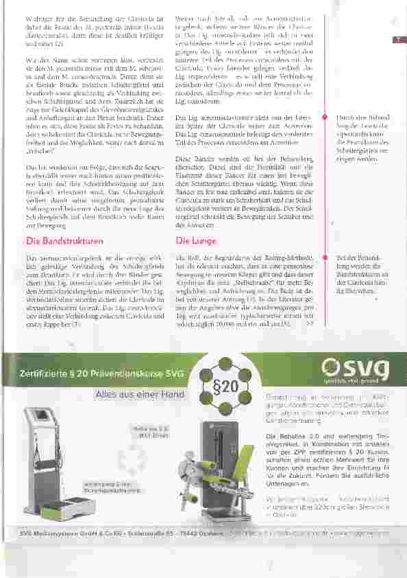 Vorschauseite 2: Die Clavicula Der Schlüssel für ein gut funktionierendes Schultergelenk?