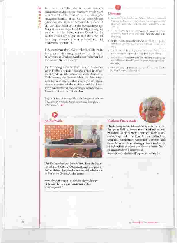 Vorschauseite 5: Die Clavicula Der Schlüssel für ein gut funktionierendes Schultergelenk?