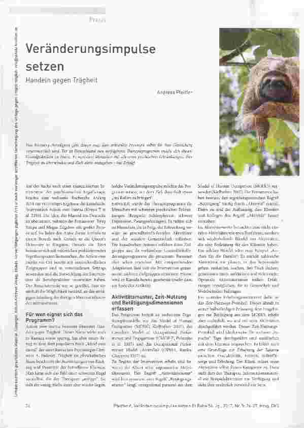 Vorschauseite 1: Veränderungsimpulse setzen