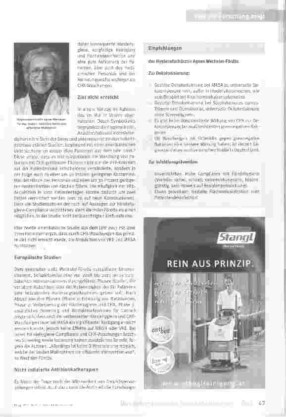 Vorschauseite 2: Erstes Gebot: Hände-Desinfektion
