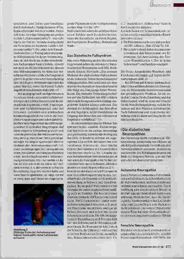 Vorschauseite 2: Diagnostik und Bedeutung der Polyneuropathie beim Diabetischen Fußsyndrom