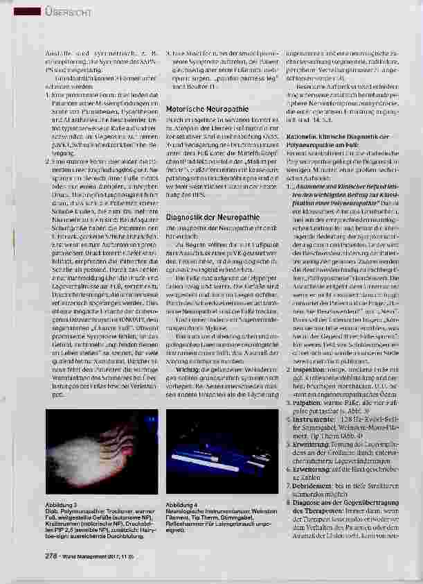 Vorschauseite 3: Diagnostik und Bedeutung der Polyneuropathie beim Diabetischen Fußsyndrom