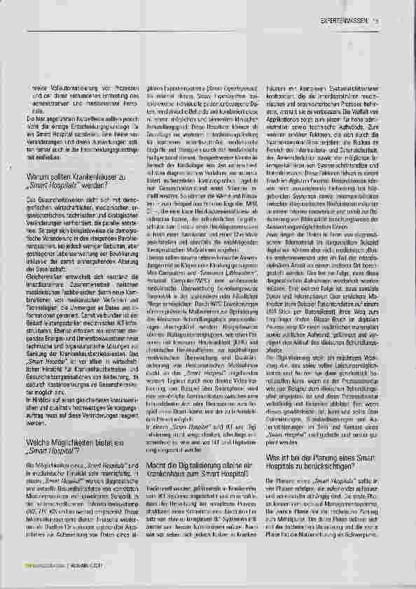 Vorschauseite 2: Smart Hospital als Krankenhaus der Zukunft
