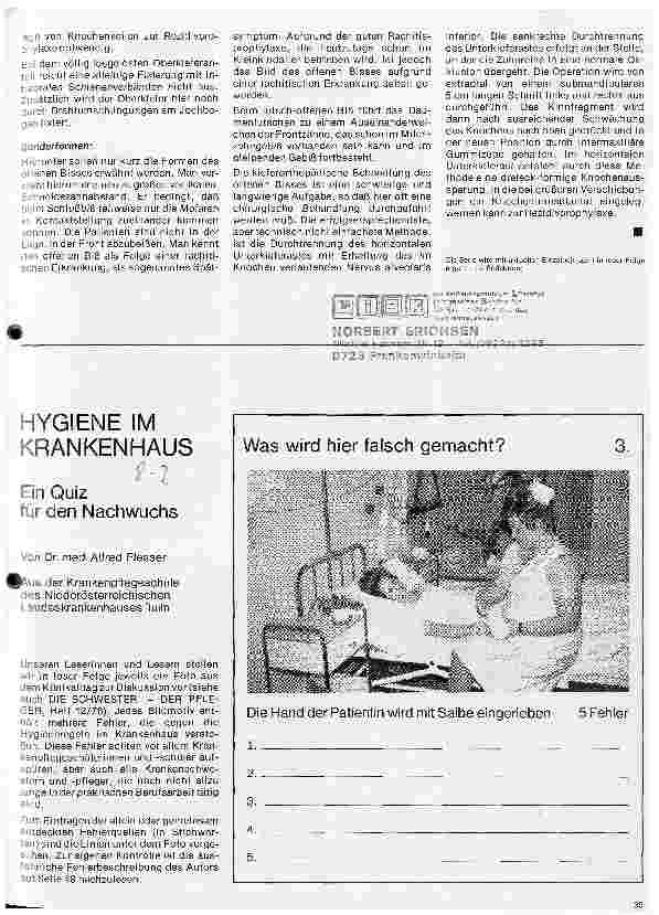 Vorschauseite 6: Zahn-Mundund Kieferchirurgie 12. Folge: (Schluß) Kieferorthopädische Chirurgie