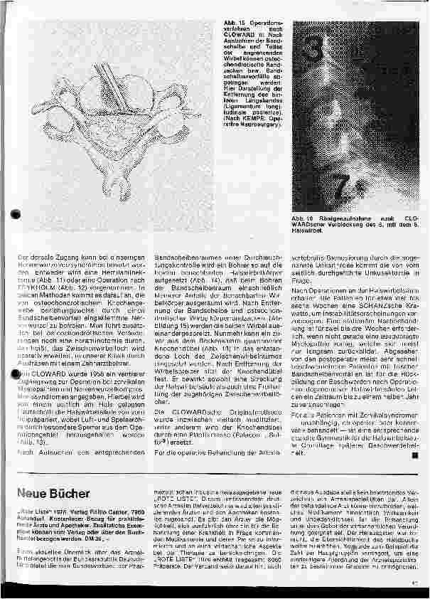 Vorschauseite 6: Themen aus der Neurochirurgie 5. Folge: Das Zervikalsyndrom