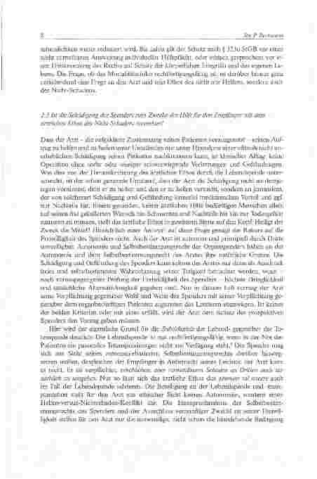 Vorschauseite 6: Zur Lebendspende menschlicher Organe aus ethischer Sicht