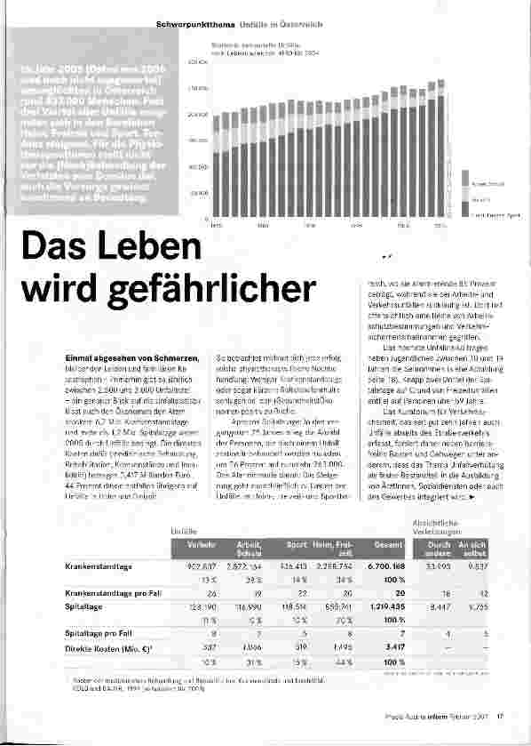 Vorschauseite 1: Das Leben wird gefährlicher