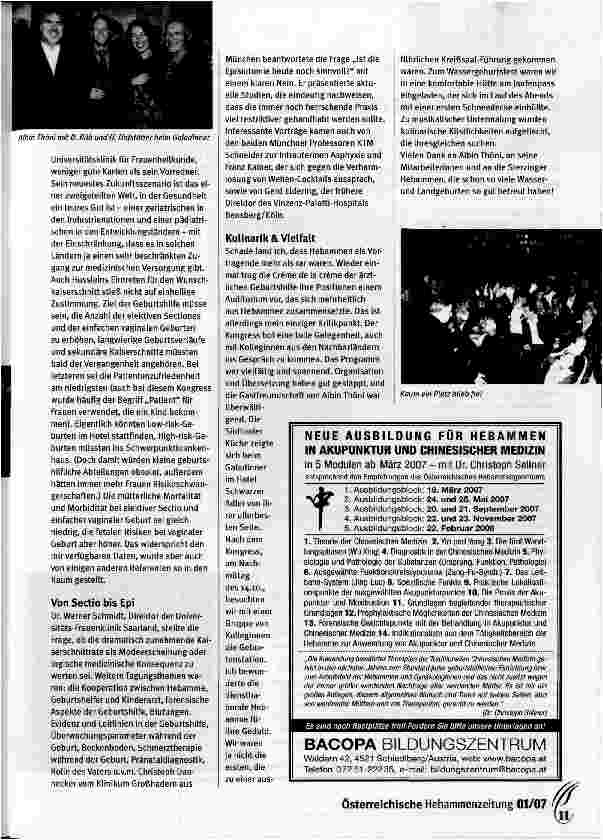 Vorschauseite 2: Im Mekka der Wassergeburt