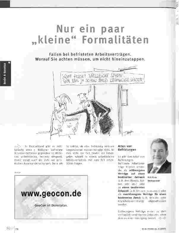 Vorschauseite 1: Nur ein paar kleine Formalitäten