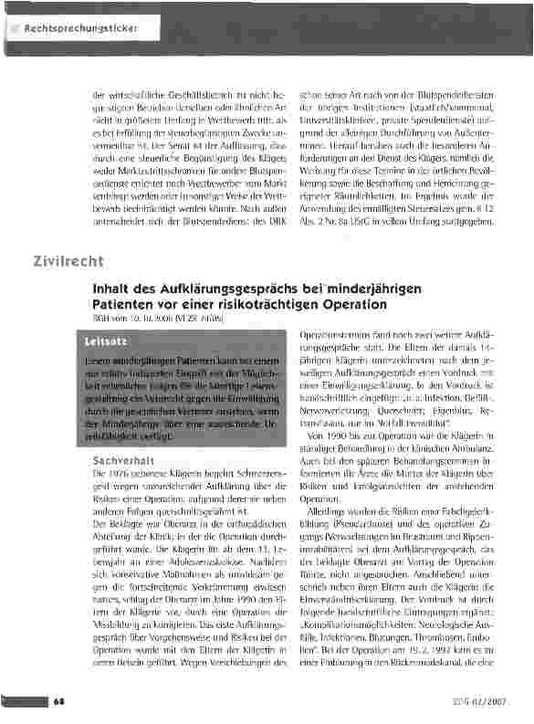 Vorschauseite 2: Umsatzsteuerpflicht eines Blutspendedienstes