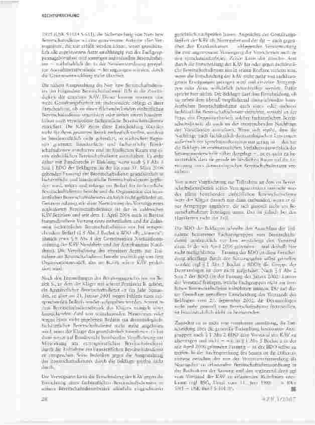 Vorschauseite 3: Auch Fachärzte müssen Hausärzten beim Bereitschaftsdienst helfen