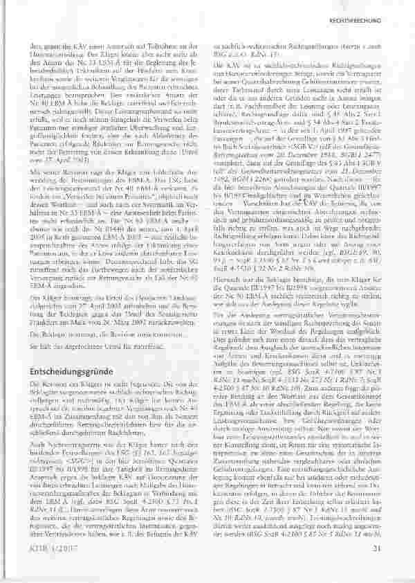 Vorschauseite 2: Voraussetzung für Abrechnung der Verweilgebühr durch Notarzt