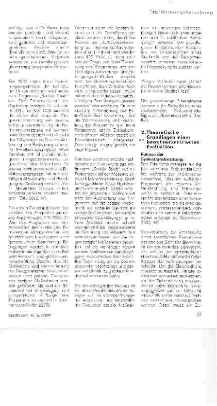 Vorschauseite 2: Was sagen denn die Bewohner zum Programm Soziale Stadt?
