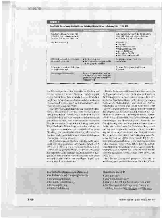 Vorschauseite 3: Aufklärung und Einwilligung bei ärztlichen Eingriffen