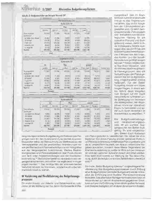 Vorschauseite 4: Alternative Budgetierungsformen im Krankenhaus