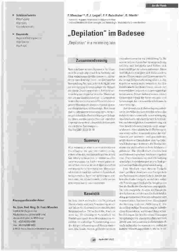 Vorschauseite 1: Depilation im Badesee