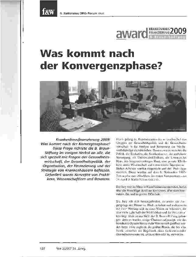 Vorschauseite 1: Was kommt nach der Konvergenzphase?