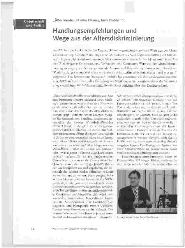 Vorschauseite 1: Handlungsempfehlungen und Wege aus der Altersdiskriminierung
