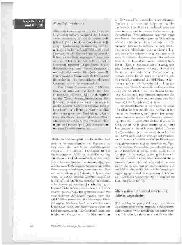 Vorschauseite 3: Handlungsempfehlungen und Wege aus der Altersdiskriminierung