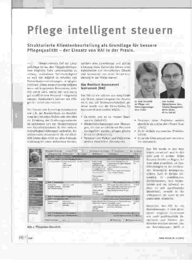 Vorschauseite 1: Pflege intelligent steuern