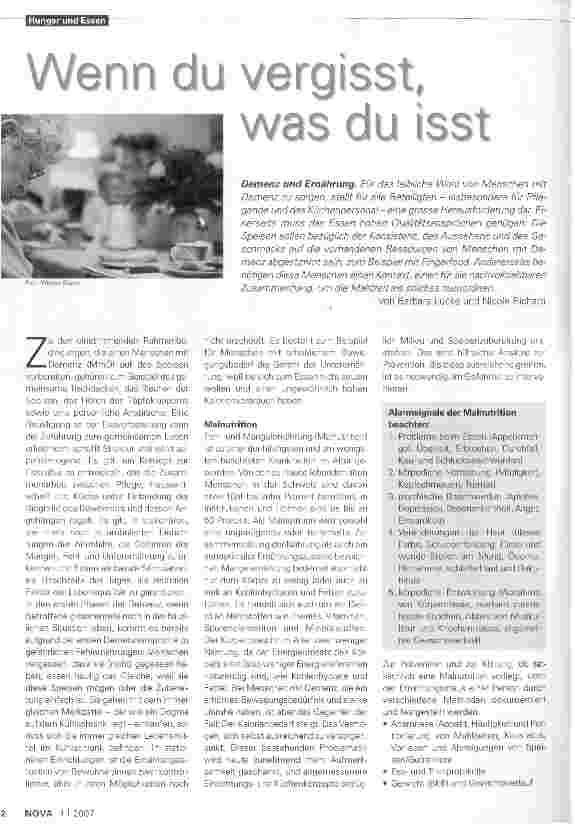 Vorschauseite 1: Wenn du vergisst, was du isst