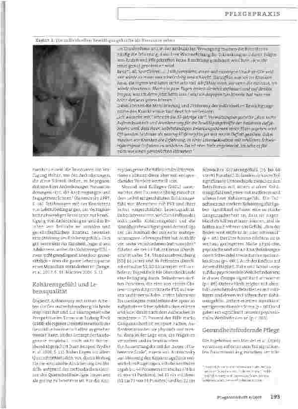 Vorschauseite 2: Von der Symptombehandlung zur gesundheitsfördernden Pflege